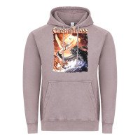 Vintage Zinc Clash of the Titans (Transparent) Vintage Hoodie - ArtMosaic