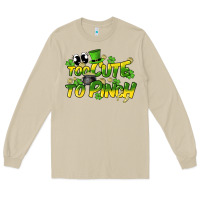 Mushroom Too cute to pinch St. Patrick's Day Long Sleeve Tee - HowdyJamesFarm