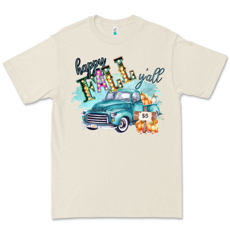 Happy Fall Yall Pumpkin Truck Shirt Premium Tee by Bettercallsaul | Teevron