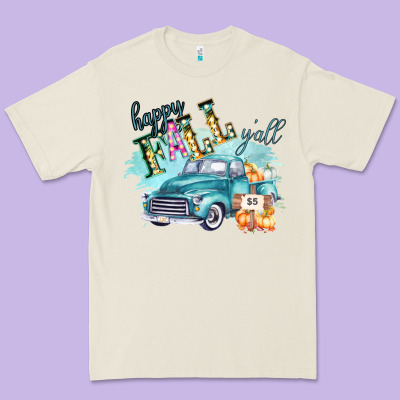 Happy Fall Yall Pumpkin Truck Shirt Premium Tee Designed By Bettercallsaul