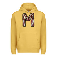Antique Gold name footballcow print letter m Premium Hoodie - CowhideDigitalArt