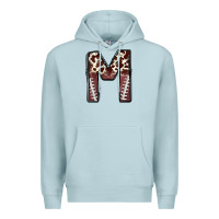Blue Mist name footballcow print letter m Premium Hoodie - CowhideDigitalArt