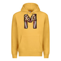 Mustard name footballcow print letter m Premium Hoodie - CowhideDigitalArt
