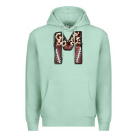 Seafoam name footballcow print letter m Premium Hoodie - CowhideDigitalArt