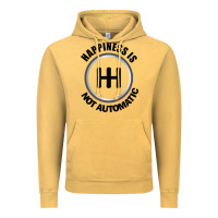 Vintage Mustard Happiness is Not Automatic..Save the manuals.. 3 Pedals Cars Lovers gi Vintage Hoodie - ArtMosaic