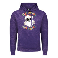 Funny Groovy Stay Merry And Bright Christmas Santa Claus T Shirt Vintage Hoodie | Teevron