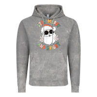 Cloud Rock funny groovy stay merry and bright christmas santa claus t shirt Vintage Hoodie - ArtMosaic