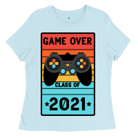 Baby Blue Game Over Class Of 2021 Ladies Tee - Bettercallsaul