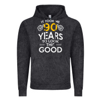 Vintage Black 90th Birthday Gift Took Me 90 Years 90 Year Old Vintage Hoodie - trangStudio