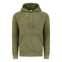 Vintage Olive The Matrix Everything Has A Beginning Green Font Vintage Hoodie - ArtMosaic