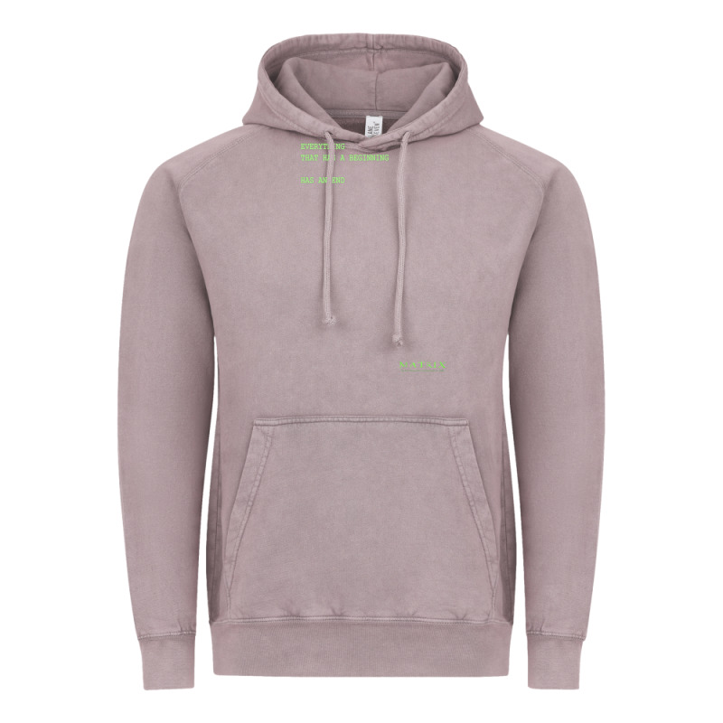 The Matrix Everything Has A Beginning Green Font Vintage Hoodie by ArtMosaic | Teevron
