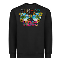 Black Summer Vibes Heavyweight Sweatshirt - CowhideDigitalArt