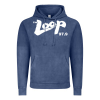 Vintage Denim The Loop 97.9 Illinois Radio Vintage Hoodie - ArtMosaic