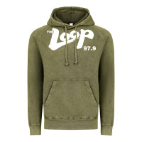 Vintage Olive The Loop 97.9 Illinois Radio Vintage Hoodie - ArtMosaic