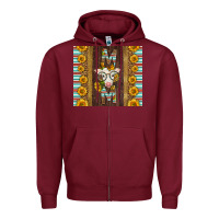 Burgundy Western Baby Calf Mom Zipper Hoodie - LillyAllenDesigns