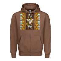 Chestnut Western Baby Calf Mom Zipper Hoodie - LillyAllenDesigns