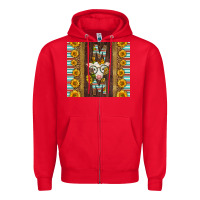 Red Western Baby Calf Mom Zipper Hoodie - LillyAllenDesigns