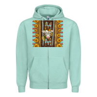 Seafoam Western Baby Calf Mom Zipper Hoodie - LillyAllenDesigns