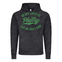 Vintage Black philly no one likes us and we don't care green text tank top Vintage Hoodie - ArtMosaic