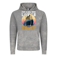 Cloud Rock ship just a girl who loves titanic boat titanic girls woman t shirt Vintage Hoodie - ArtMosaic