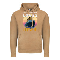 Vintage Camel ship just a girl who loves titanic boat titanic girls woman t shirt Vintage Hoodie - ArtMosaic