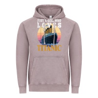 Vintage Zinc ship just a girl who loves titanic boat titanic girls woman t shirt Vintage Hoodie - ArtMosaic