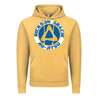 Vintage Mustard rickson gracie jiu jitsu Vintage Hoodie - ArtMosaic