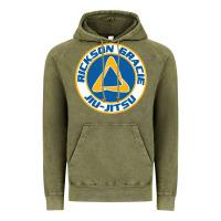 Vintage Olive rickson gracie jiu jitsu Vintage Hoodie - ArtMosaic