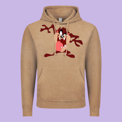 Tasmanian Devil Cartoon Character Vintage Hoodie Designed By Artmosaic