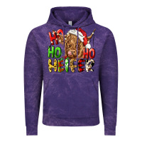 Cloud Purple ho ho ho heifer Vintage Hoodie - CowGirlArtShop