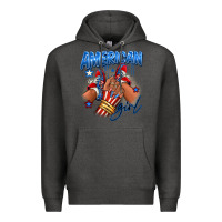 Charcoal Heather Afro american girl sneakers Premium Hoodie - RanaPortraitStore