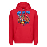 Red Afro american girl sneakers Premium Hoodie - RanaPortraitStore