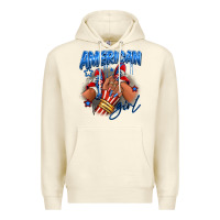 Sandshell Afro american girl sneakers Premium Hoodie - RanaPortraitStore