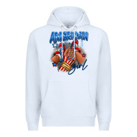 White Afro american girl sneakers Premium Hoodie - RanaPortraitStore