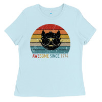Baby Blue Awesome Since 1974 Ladies Tee - Bettercallsaul