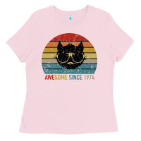 Bubblegum Pink Awesome Since 1974 Ladies Tee - Bettercallsaul