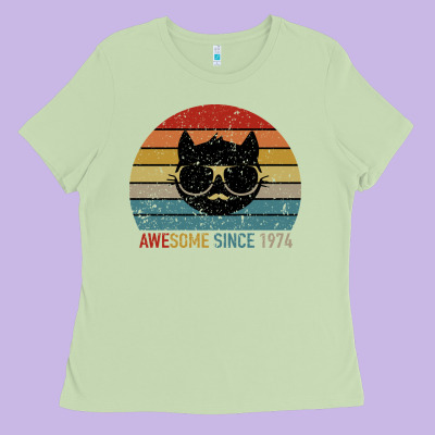 Awesome Since 1974 Ladies Tee Designed By Bettercallsaul