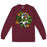 Burgundy Texas map St. Patrick's Long Sleeve Tee - CowGirlArtShop
