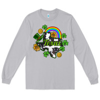Moon Dust Texas map St. Patrick's Long Sleeve Tee - CowGirlArtShop
