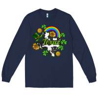 Navy Texas map St. Patrick's Long Sleeve Tee - CowGirlArtShop