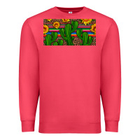 Cardinal sunflowers and cactus license plate Premium Sweatshirt - Artiststas