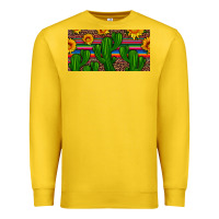 Lemon sunflowers and cactus license plate Premium Sweatshirt - Artiststas