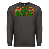 Smoke sunflowers and cactus license plate Premium Sweatshirt - Artiststas