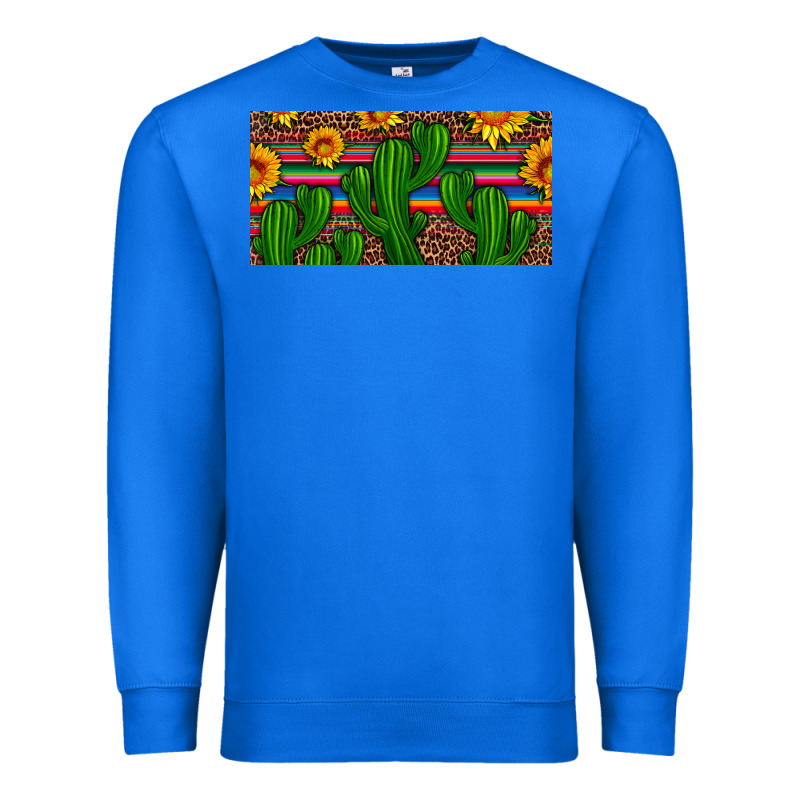 Sunflowers And Cactus License Plate Premium Sweatshirt by Artiststas | Teevron