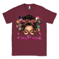 Burgundy Small business messy bun Classic Tee - texasbilliewilder