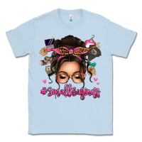 Dusty Blue Small business messy bun Classic Tee - texasbilliewilder
