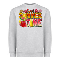Heather Grey Sweet Summer Time Heavyweight Sweatshirt - CowhideDigitalArt