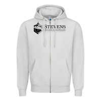 Dove Grey stevens institute of technology Zipper Hoodie - SnappyArt