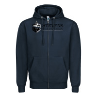 Navy stevens institute of technology Zipper Hoodie - SnappyArt