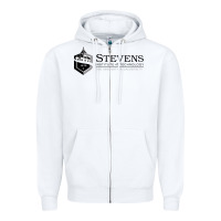 White stevens institute of technology Zipper Hoodie - SnappyArt